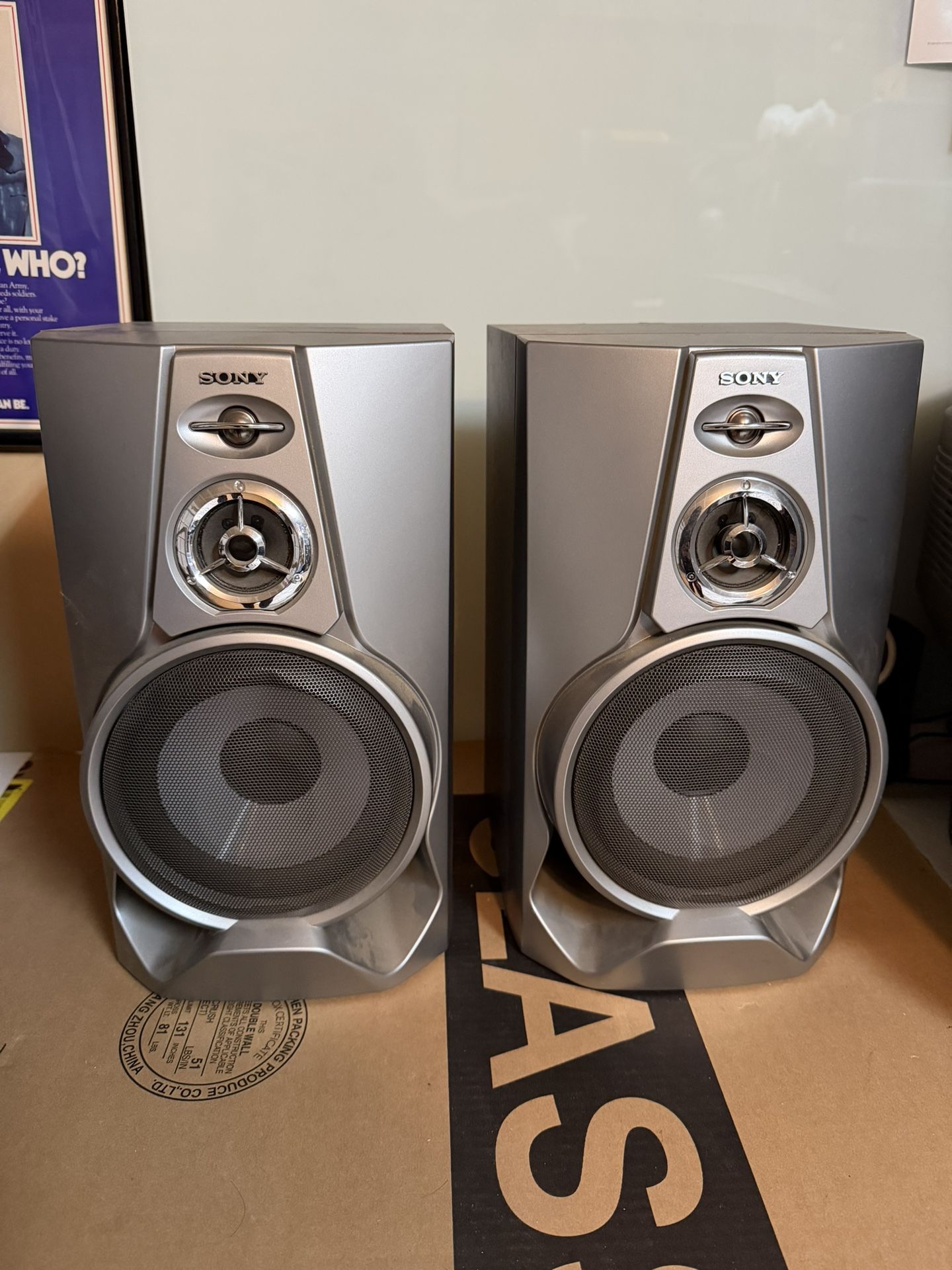 Sony Front Speakers (2x) Model #SS M500AV