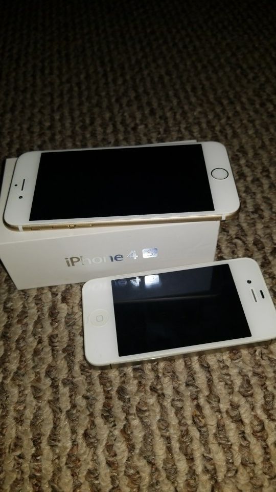 IPhone 6 and iPhone 4. For parts