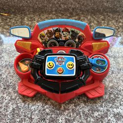 Paw Patrol Racing Toy Steering Wheel With Sounds And Battery Included 