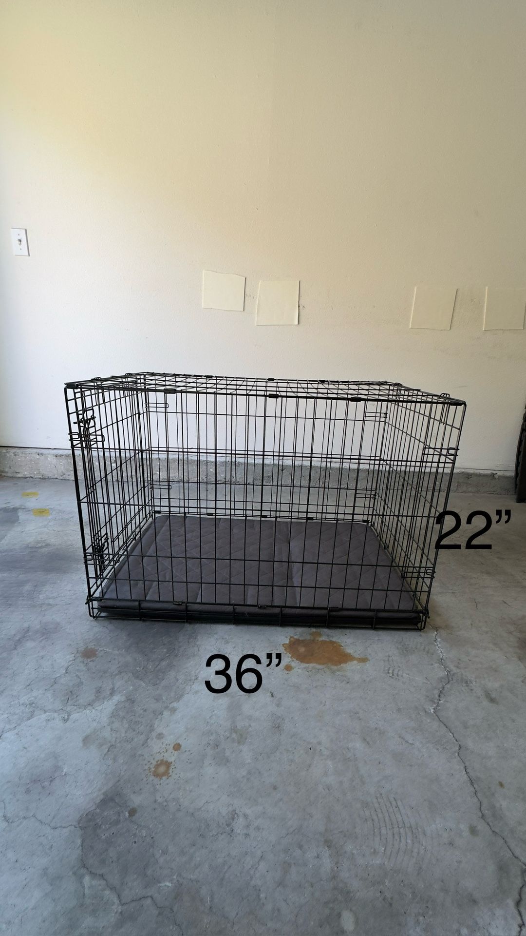2 Foldable Dog Crates