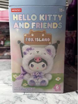 Hello Kitty Fox Island, Miniso Plush Keychain.