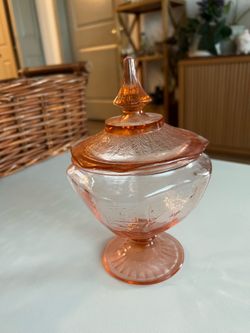 Glass candy dish