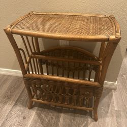 Bamboo Side table /magazine Rack