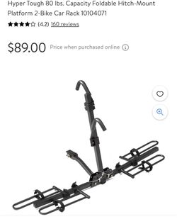 Hyper Tough 2 Bike - Bike Rack