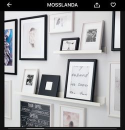 MOSSLANDA Picture ledge, white,
