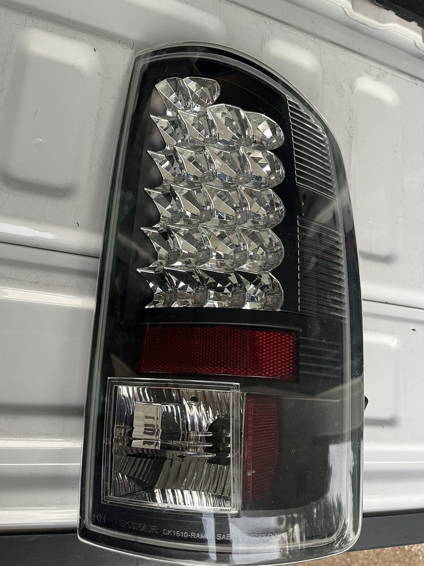 2002+2005 Dodge Ram Black LED Rear Lights 