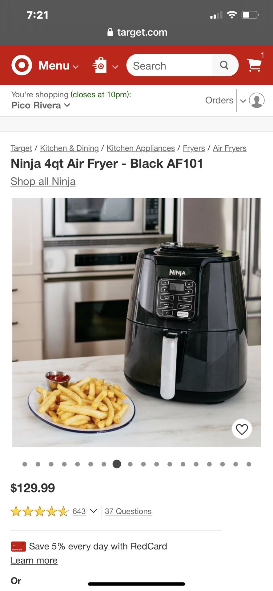 Ninja 4qt Air Fryer for Sale in Irvine, CA - OfferUp