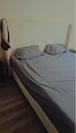 King size Bed frame with Novilla mattress