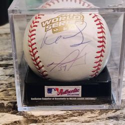 Signed 2004 World Series Baseball
