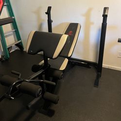 Squat Rack And Weight Bench