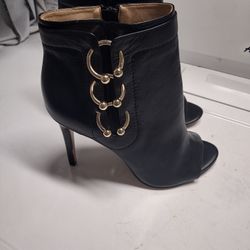 Katy Perry Black Bootie Peep Toe Heels