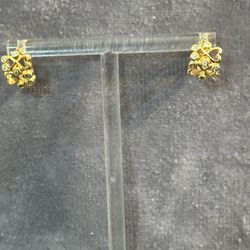 Gold plated none fades tarnish free earrings