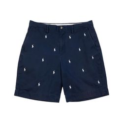 Polo Ralph Lauren Shorts Size 34 Mens Blue All Over Pony Logo PRL AOP Vintage