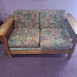 A love couch and chair