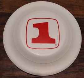 Vintage Seafirst Bank promotional frisbee, plastic, app. 9"