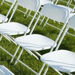 New White Folding Plastic Chair Commercial Grade White Plastic Folding Chair Steel Frame Commercial