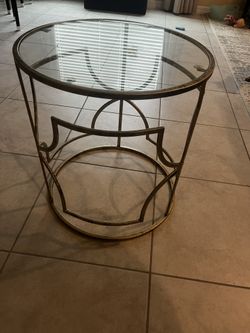 Glass Side Table