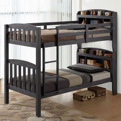 Brand New Grey Twin Size Bunk Bed