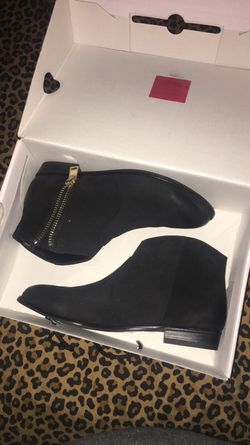 Black ankle boots
