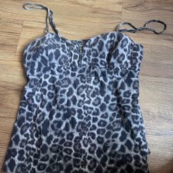 Chetah Print Thank Top