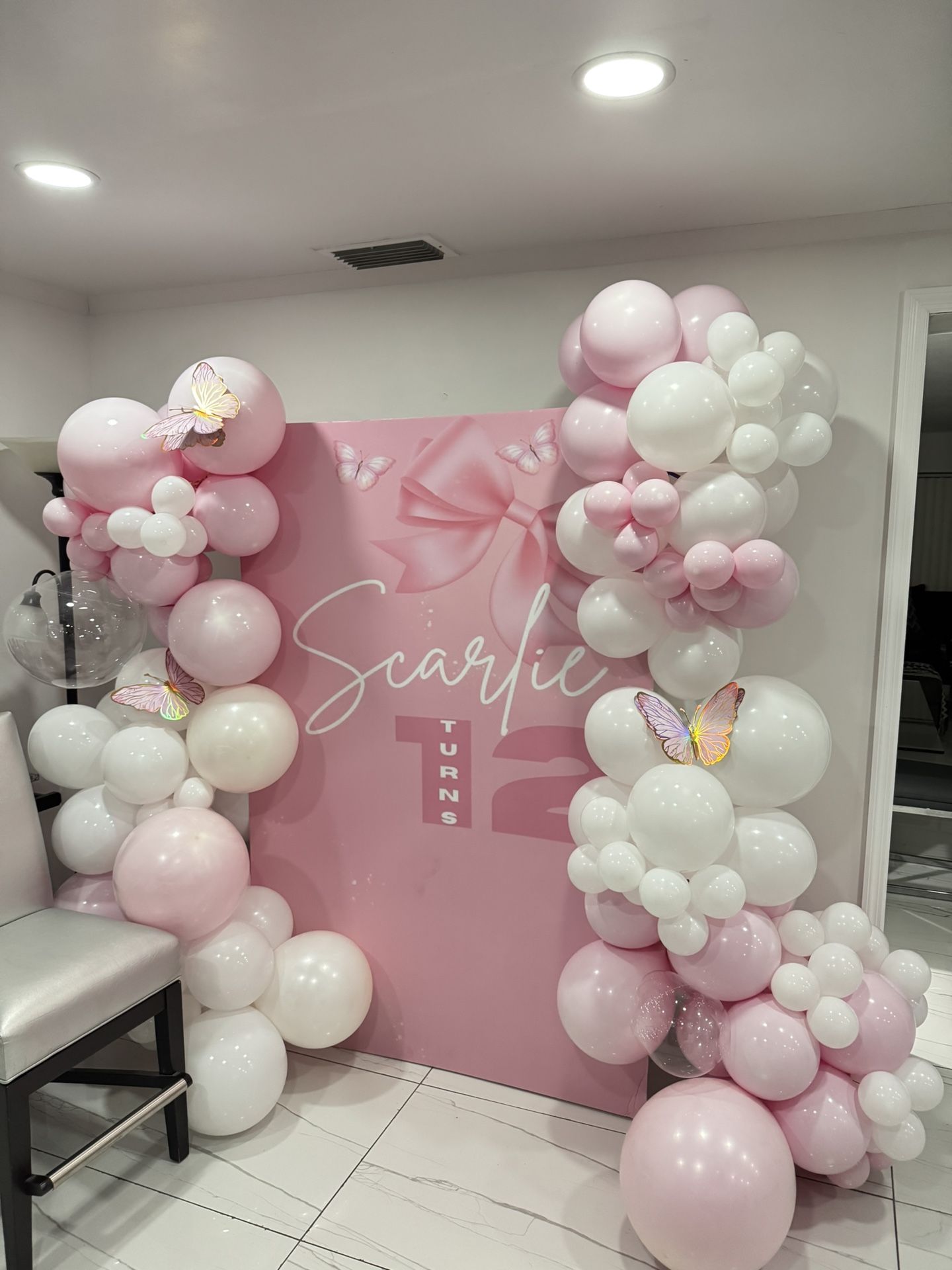 Pink Birthday Balloons