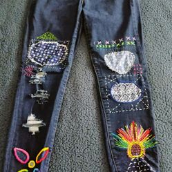 Embroidered Jeans