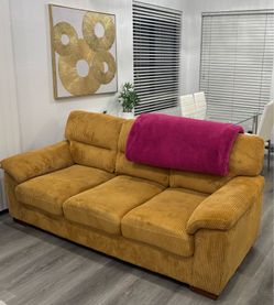 Gold Corduroy Couch