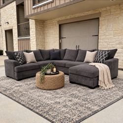 Dark Gray Sectional Couch