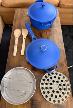 RARE Limited Edition Our Place x Selena Gomez Cookware Set – "Azul" Cobalt Blue (8-Piece Set)