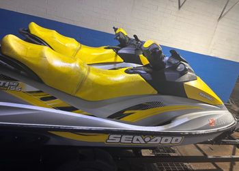 2007 Sea-Doo GTI SE 155 Jet Skis (Pair) w/ Double Trailer — Low Hours!