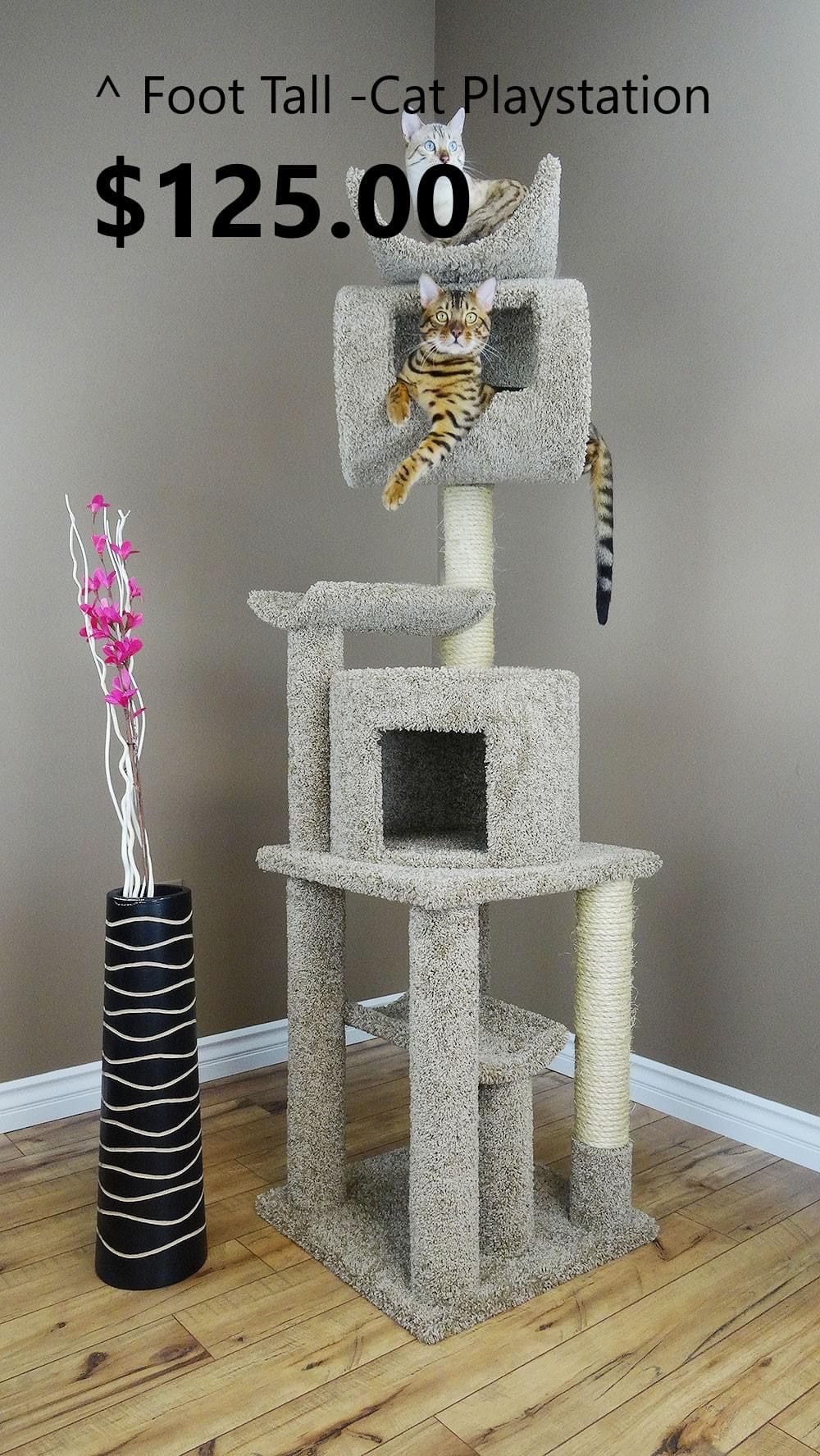 6” Cat trees/ cat stand triple perch/ cat house/ cat condos