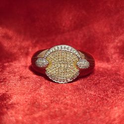 10k Yellow Gold Diamond Round Cut Ring 0.35 ctw