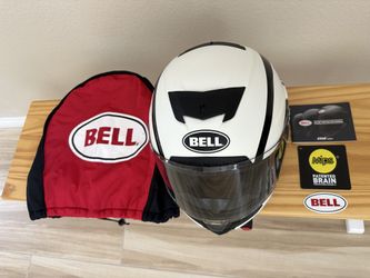 Bell Star Mips White & Black Helmet with Panovision Protint Shield
