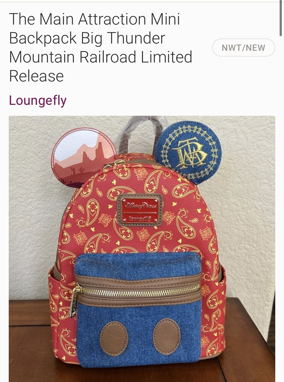 Disney Theme Park Merchandise Mini Backpack Loungefly Mickey  display picture 1