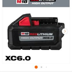 Milwaukee M18 Red Lithium High Output Xc6.0