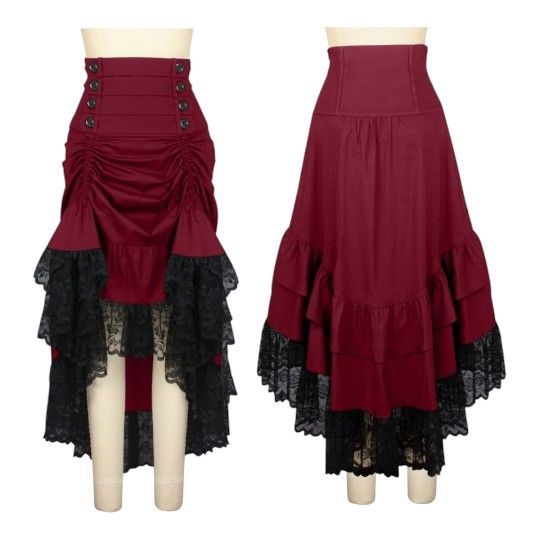 Gothic Victorian Skirt Women's New Halloween Costume 