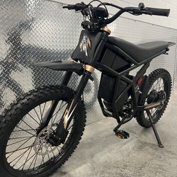 Electric Dirt Bike E-Moto GT73 Pro, 49mph, Knobby Dirt Bike Tire, Steel Spoke Rims 