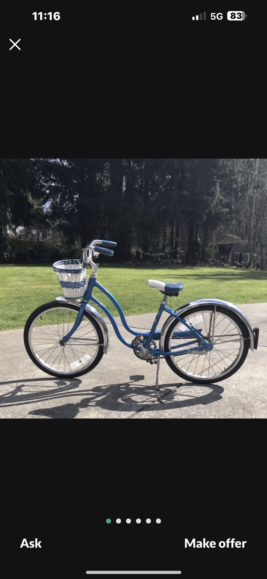 Antique Schwinn Bantam Girls Bike
