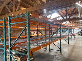 Heavy-Duty Warehouse Pallet Racking – Complete Sections Available – 8’ x 12’ – Warehouse Liquidation