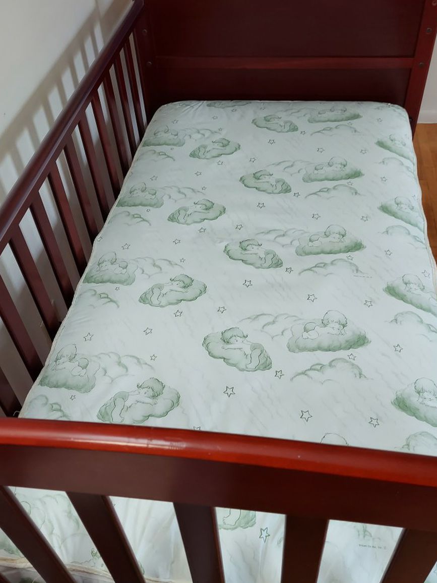 Crib With changing Table And Mattress