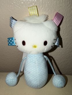 EXT RARE NWT Sanrio DEAR DANIEL Sensory Baby Plush Rattle Toy 6”