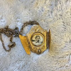 Vintage Photo Locket Necklace
