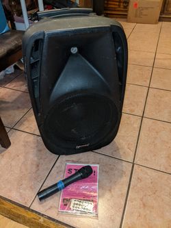 Gemini 12"  Speaker + Mic (Battery Rechargable)