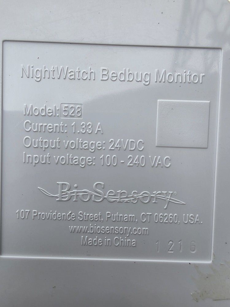 NightWatch Bedbug Monitor Model 528