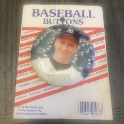 Vintage 1995 David Cone Baseball Button