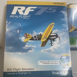 REAL FLIGHT RF 7.5 UPGRADE SOFTWARE RC SIMULATOR VIRTUAL NEW IN ORIGINAL BOX NIB