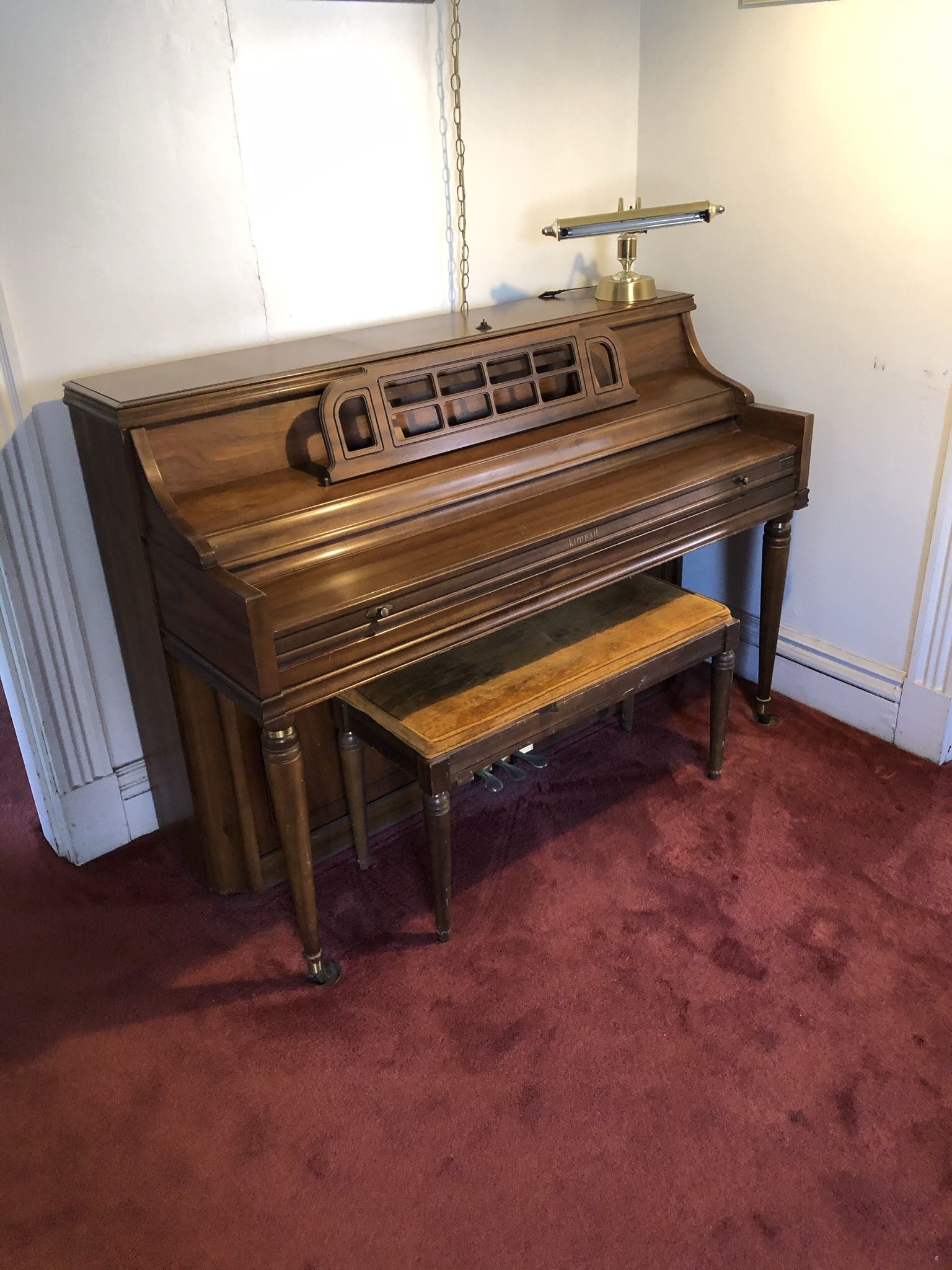 Kimball Upright Piano With Bench