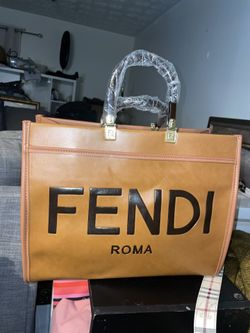 Brown Christmas Tote