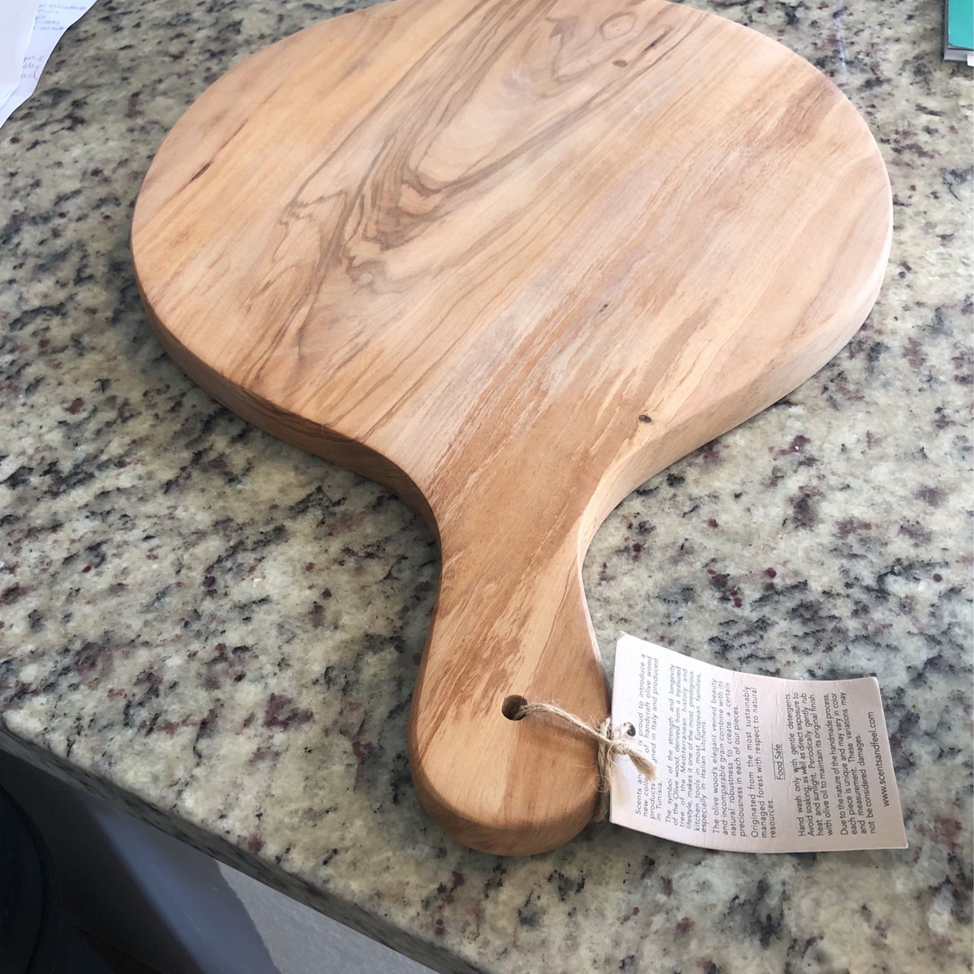 Handmade Olive Wood Pizza Board Or Charcuterie Board