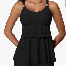 Summer Mae Women’s Tankini Swimsuit Size 12 Tummy Control With Shorts